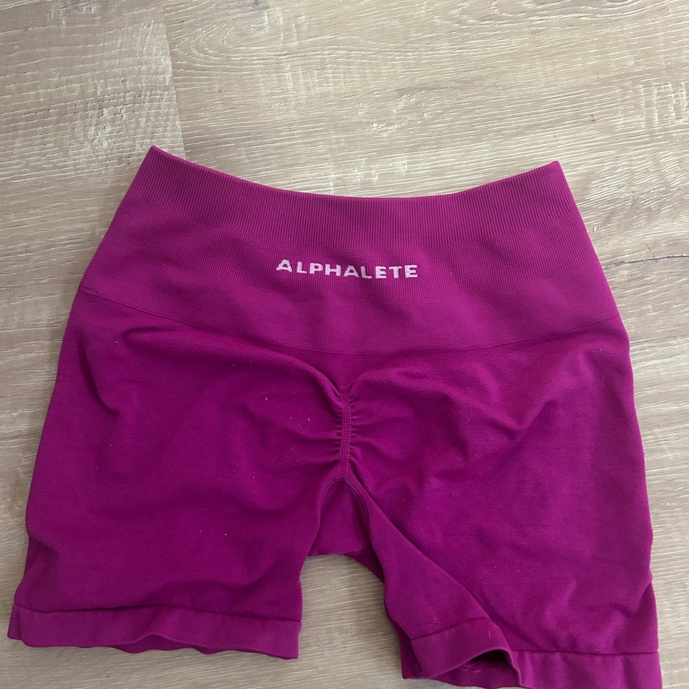 Alphalete purple Athletic Shorts with High Waistband